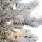7.5ft. Pre-Lit Royal Majestic Douglas Fir Downswept Flocked Artificial Christmas Tree, Clear Lights